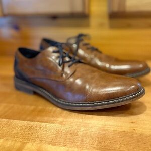 Restoration Lowry Men's Two Toned Cap Toe Oxford Dress Shoes. 7